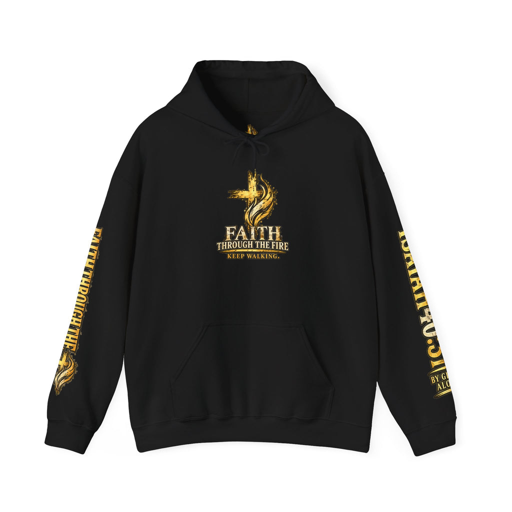 Faith Through The Fire™ “Keep Walking” Christian Hoodie – Isaiah 40:31