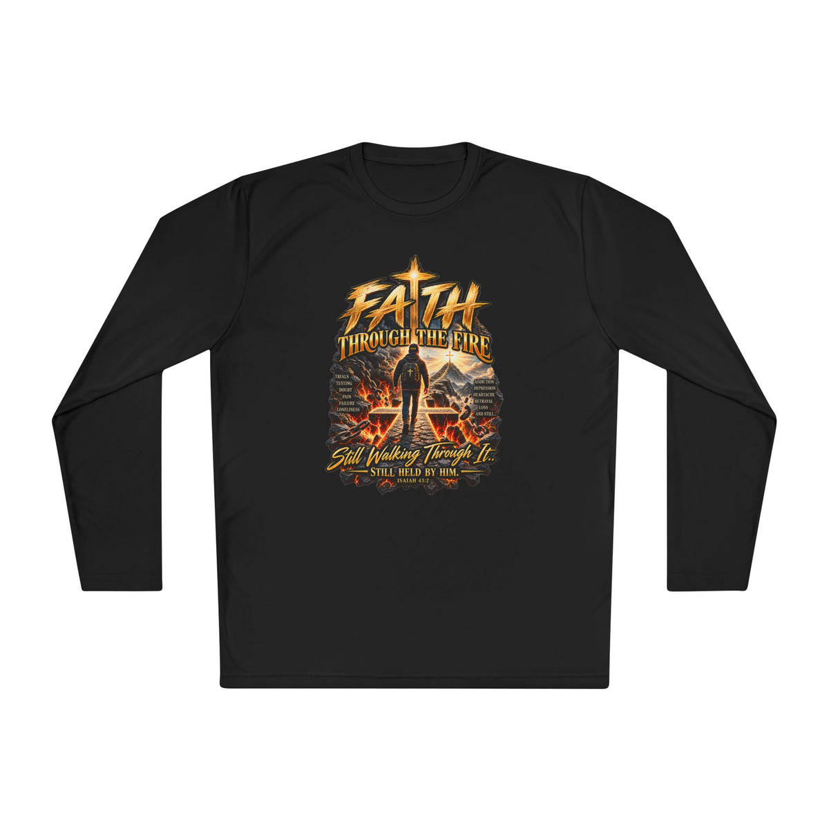 "Through the Fire Long Sleeve Tee – Journey to the Cross"