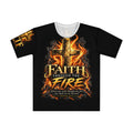Faith Through The Fire™ Premium Christian T-Shirt Front & Back