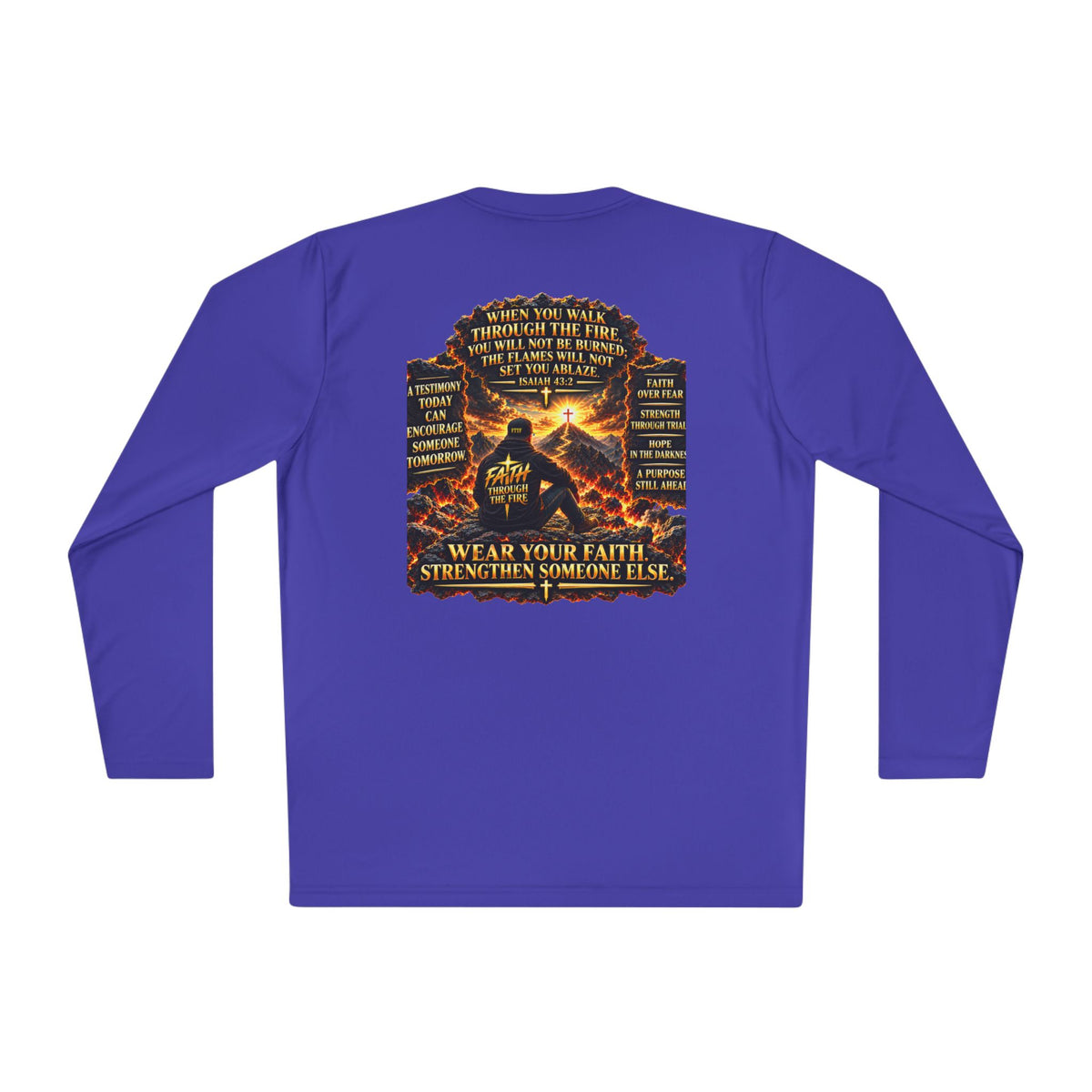 "Through the Fire Long Sleeve Tee – Journey to the Cross"