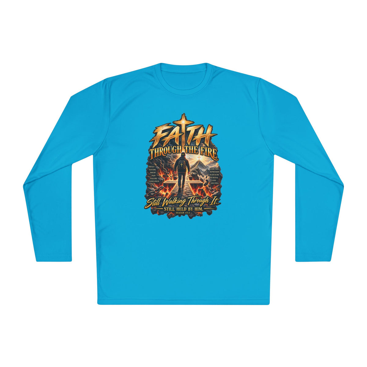 "Through the Fire Long Sleeve Tee – Journey to the Cross"