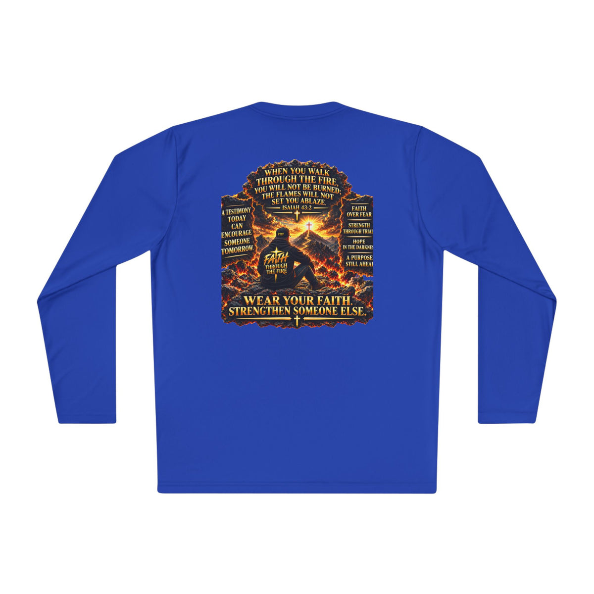 "Through the Fire Long Sleeve Tee – Journey to the Cross"