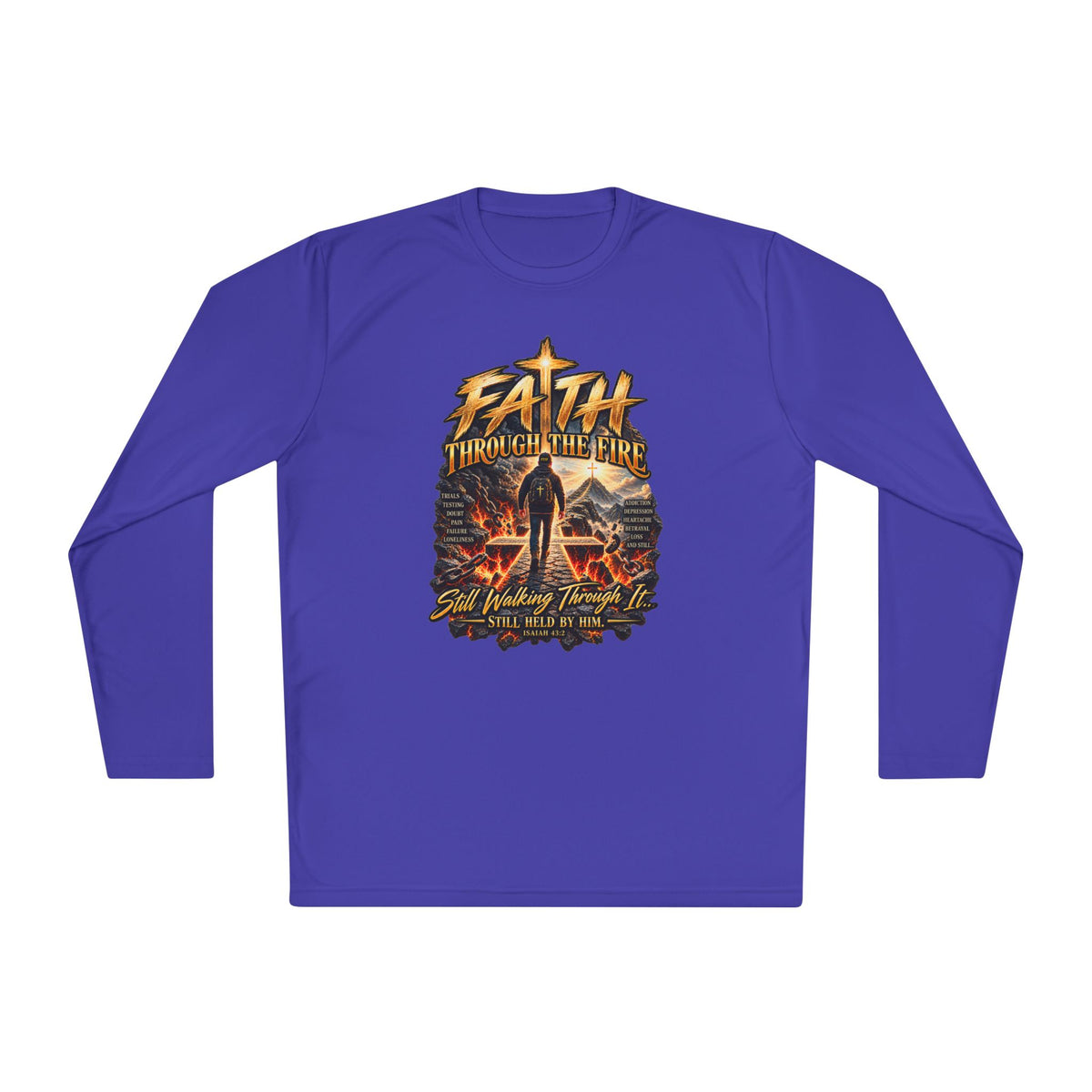 "Through the Fire Long Sleeve Tee – Journey to the Cross"