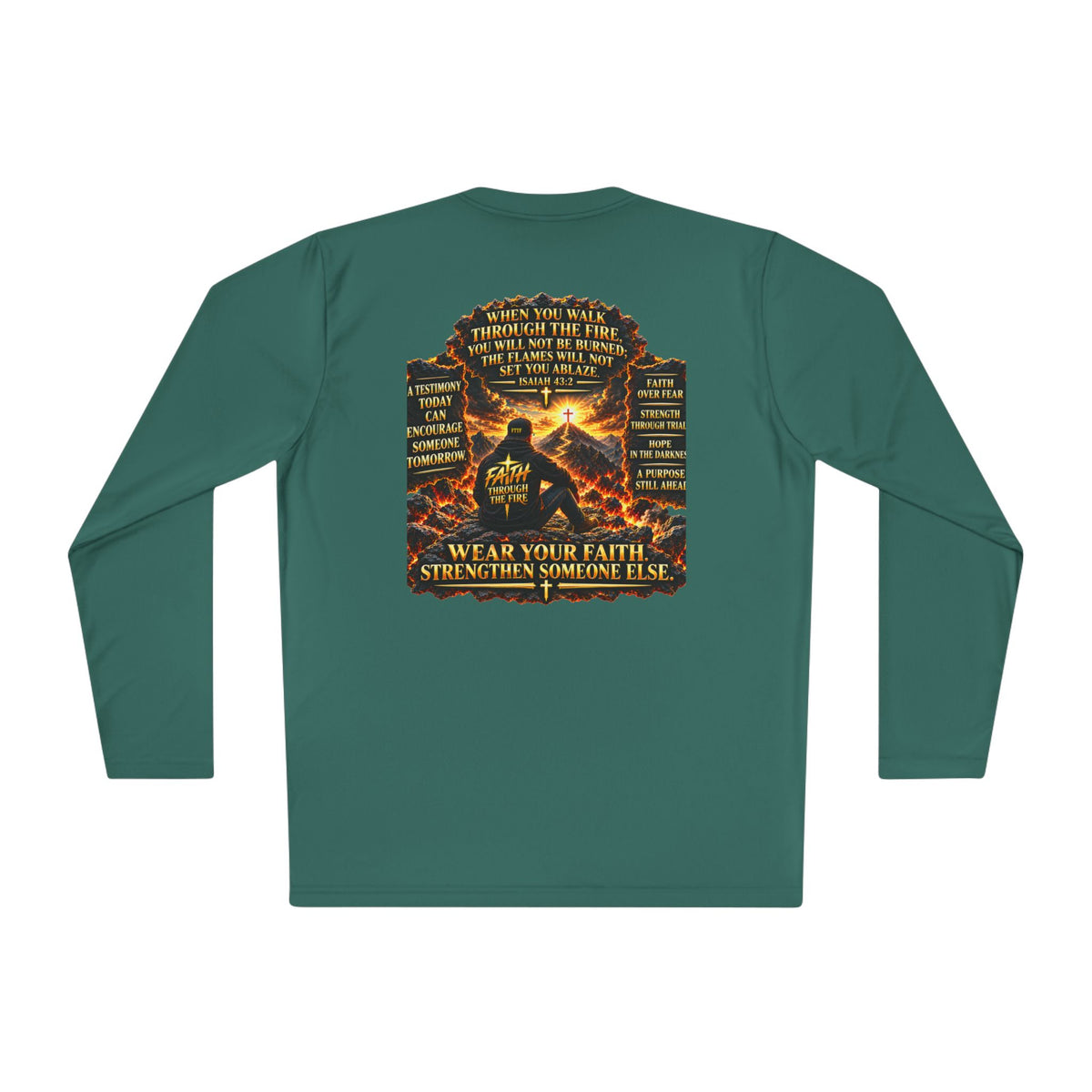"Through the Fire Long Sleeve Tee – Journey to the Cross"